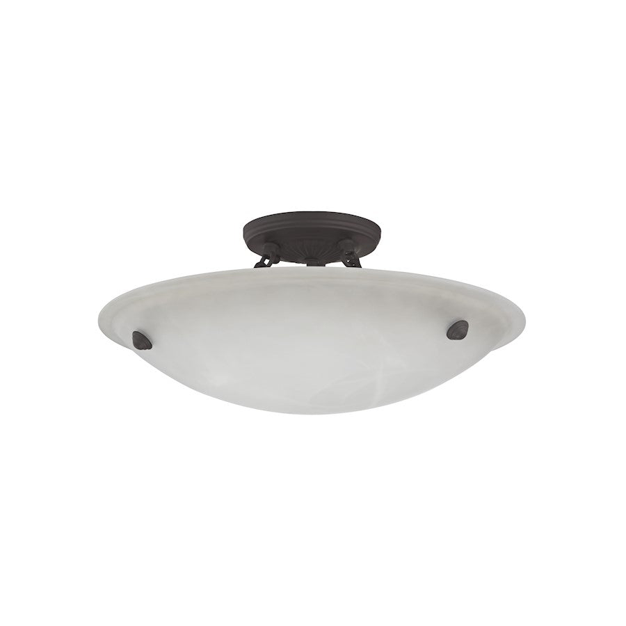 Livex Lighting Oasis Ceiling Mount in Bronze
