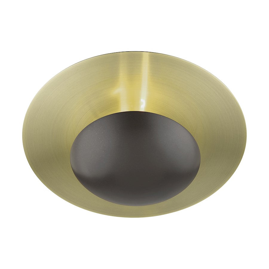 Livex Ventura 2 Lt Large Semi-Flush/Sconce, Bronze/Brass Reflector BP