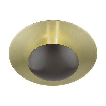 Livex Ventura 2 Lt Large Semi-Flush/Sconce, Bronze/Brass Reflector BP