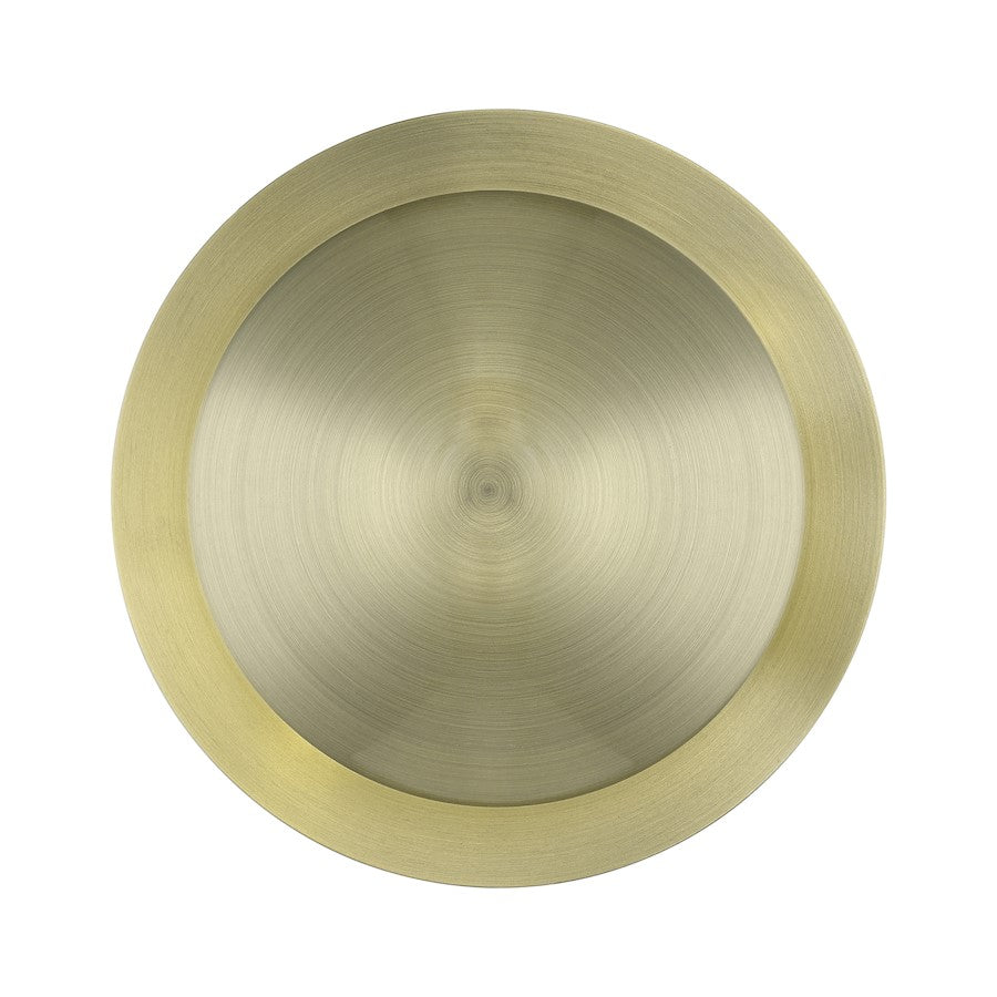 Livex Ventura 2 Light Medium Semi-Flush/Wall Sconce, Brass