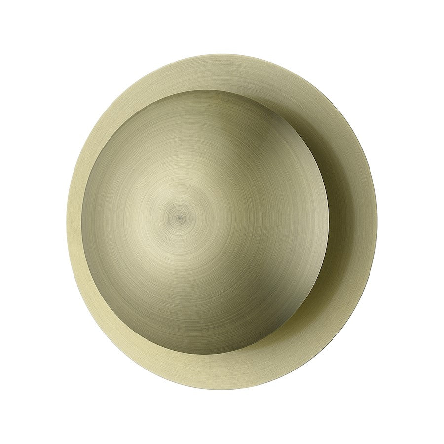 Livex Ventura 2 Light Medium Semi-Flush/Wall Sconce, Brass