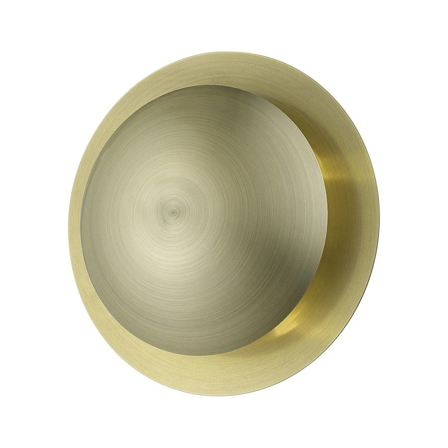 Livex Ventura 2 Light Medium Semi-Flush/Wall Sconce, Brass