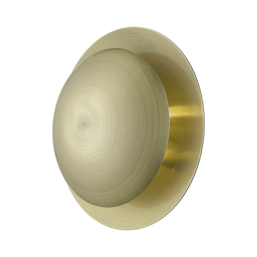 Livex Ventura 2 Light Medium Semi-Flush/Wall Sconce, Brass