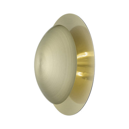 Livex Ventura 2 Light Medium Semi-Flush/Wall Sconce, Brass