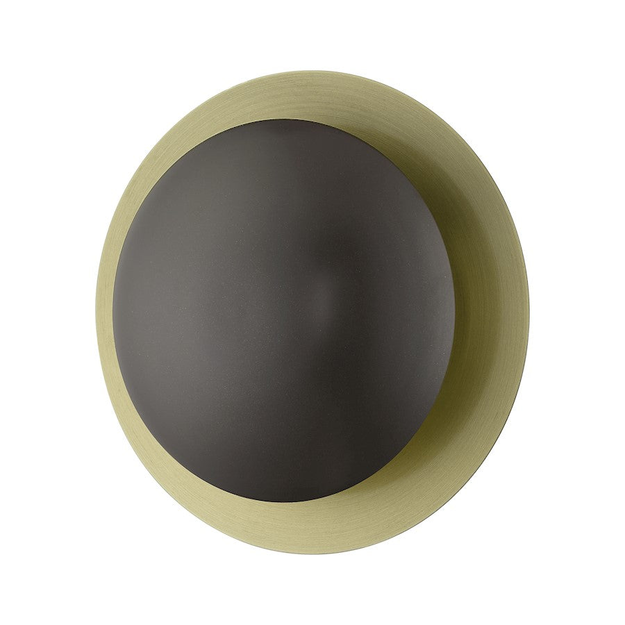 Livex Ventura 2 Lt Med Semi-Flush/Sconce, Bronze/Brass Reflector BP