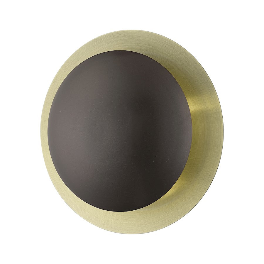 Livex Ventura 2 Lt Med Semi-Flush/Sconce, Bronze/Brass Reflector BP