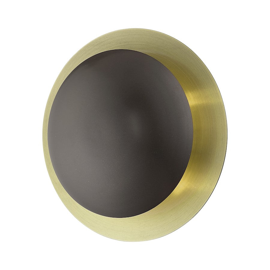 Livex Ventura 2 Lt Med Semi-Flush/Sconce, Bronze/Brass Reflector BP