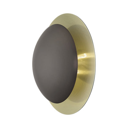 Livex Ventura 2 Lt Med Semi-Flush/Sconce, Bronze/Brass Reflector BP