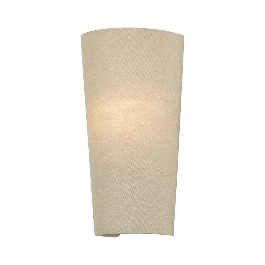 Livex Bellingham 1Lt ADA 5.5" Sconce, Gold/Parchment Hardback