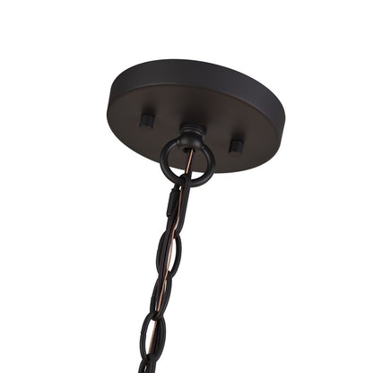 Livex Bellingham 5Lt Pendant Chandelier, Bronze/Parchment Hardback