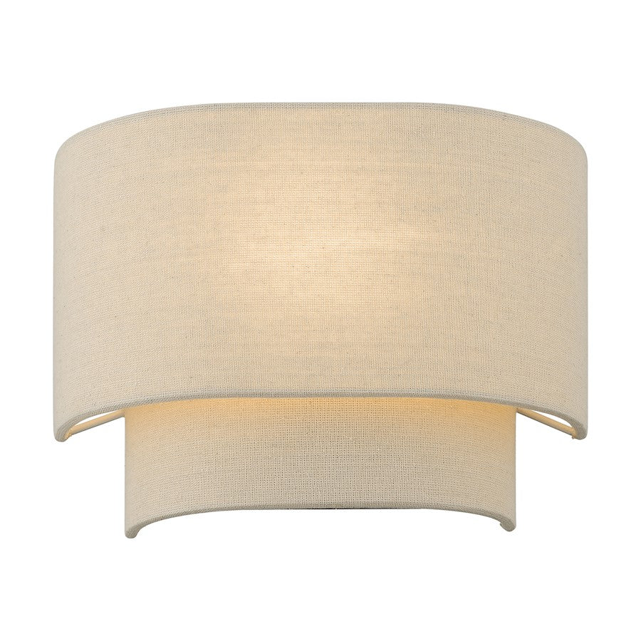 Livex Bellingham 1 Light ADA Sconce, Gold Leaf/Parchment