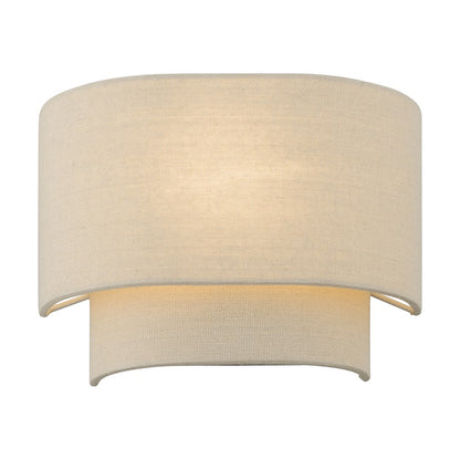 Livex Bellingham 1 Light ADA Sconce, Gold Leaf/Parchment
