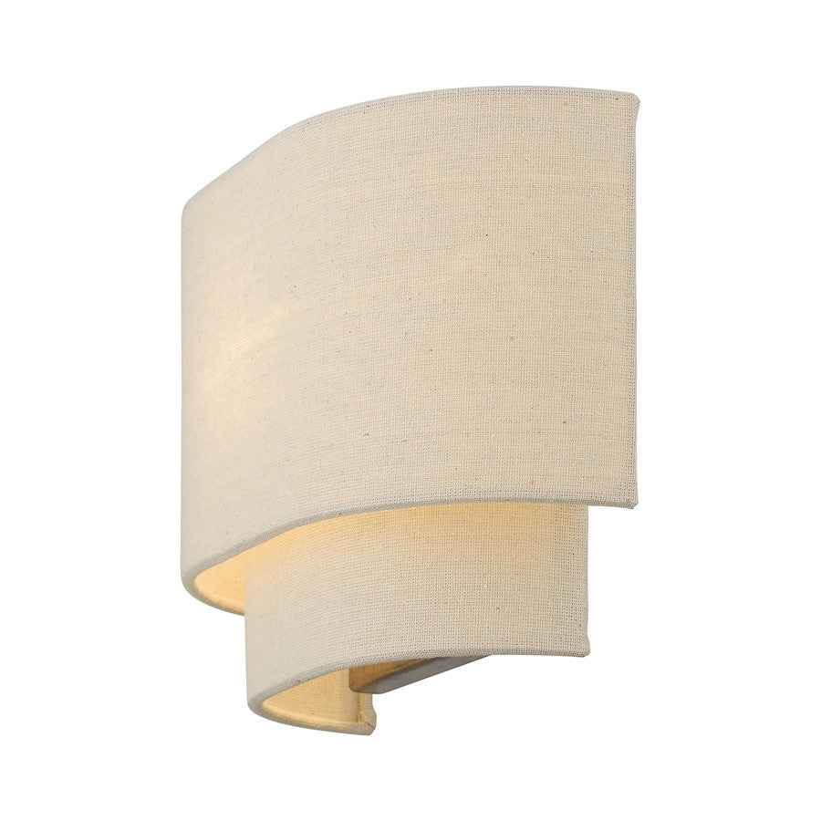 Livex Bellingham 1 Light ADA Sconce, Gold Leaf/Parchment