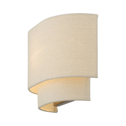 Livex Bellingham 1 Light ADA Sconce, Gold Leaf/Parchment