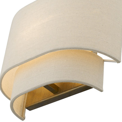 Livex Bellingham 1 Light ADA Sconce, Gold Leaf/Parchment