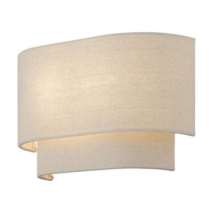 Livex Bellingham 2 Light ADA Sconce, Gold Leaf/Parchment
