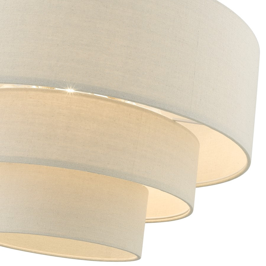 Livex Bellingham 4 Light Pendant Chandelier, Gold Leaf/Parchment