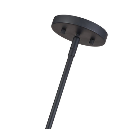 Livex Weavington 3Lt Pendant Chandelier, Black/Charred Gray