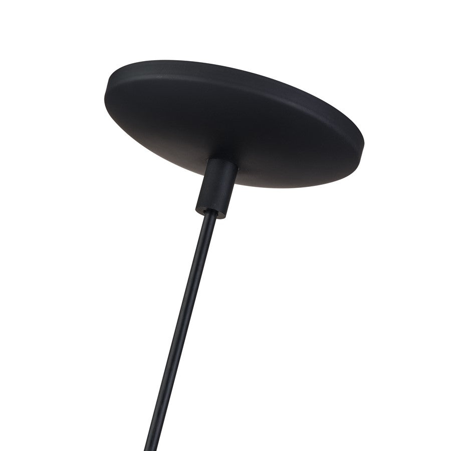 Livex Deluna 1Lt Mini Globe Pendant, Black/Hand-Woven Black