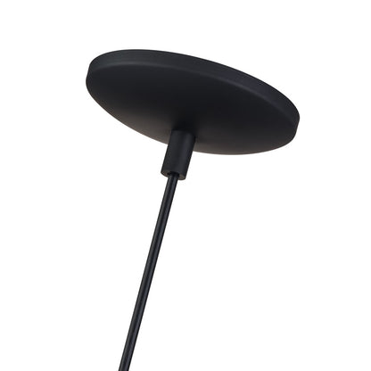 Livex Deluna 1Lt Mini Globe Pendant, Black/Hand-Woven Black