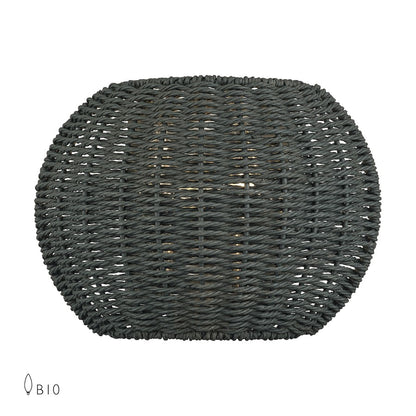 Livex Deluna 2Lt ADA Sconce, Black/Hand-Woven Black - 60159-91