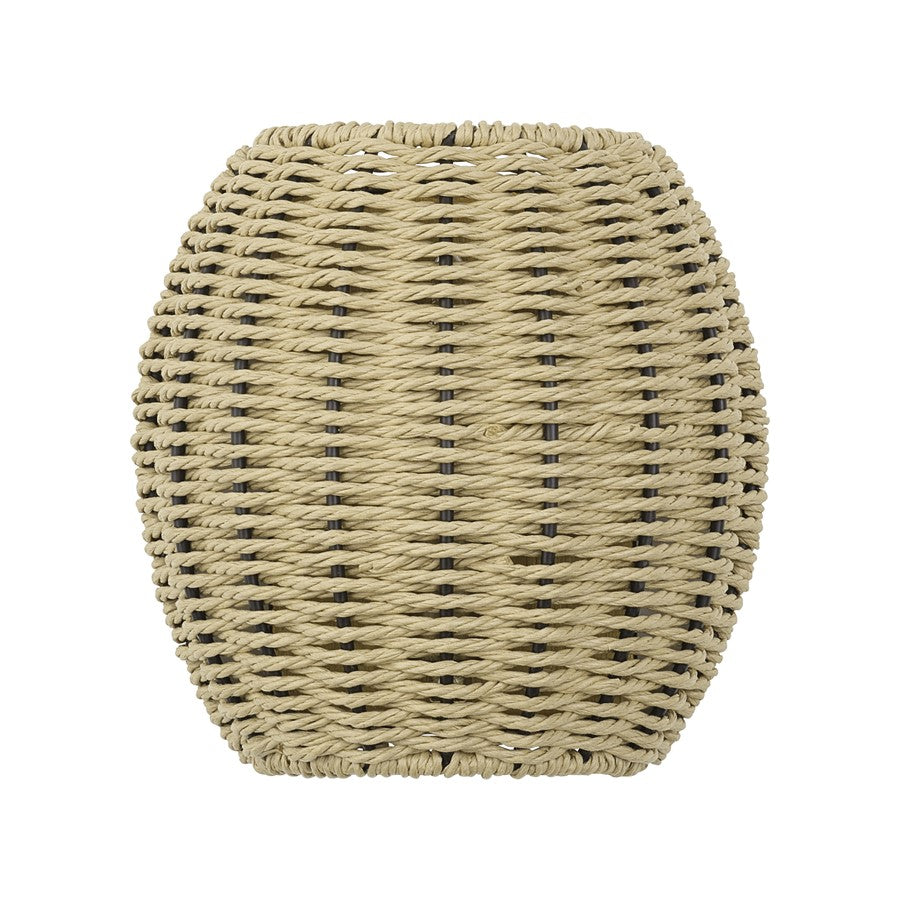 Livex Summervine 1Lt ADA Sconce, Gold/Hand-Woven French Beige