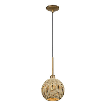 Livex Summervine 1Lt Mini Globe Pendant, Gold/French Beige