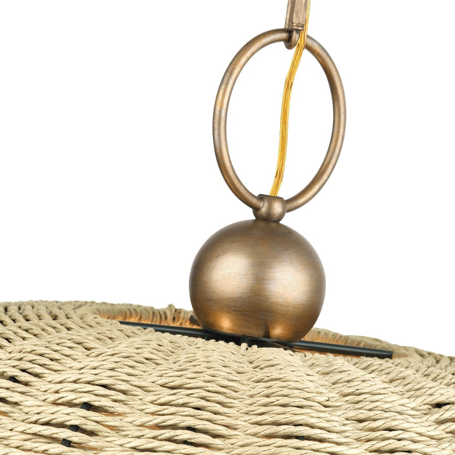 Livex Summervine 3Lt Pendant Chandelier, Gold/French Beige