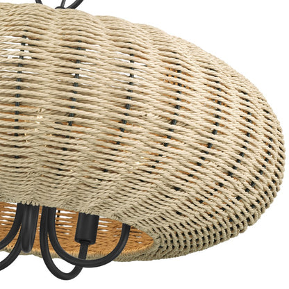 Livex Summervine 5Lt Pendant Chandelier, Bronze/French Beige