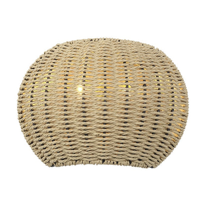 Livex Summervine 2Lt ADA Sconce, Gold/Hand-Woven French Beige