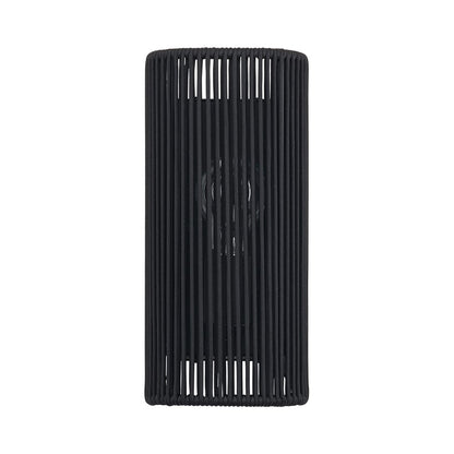 Livex Acordia 1Lt ADA 5" W Sconce, Black/Parisian Night Polyester