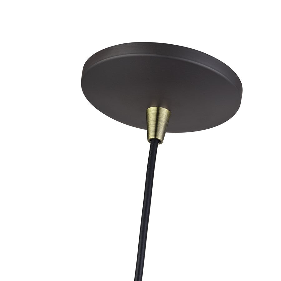 Livex Kuppola Lt Globe Pendant, Bronze/Brass/Bronze Aluminum/Gold