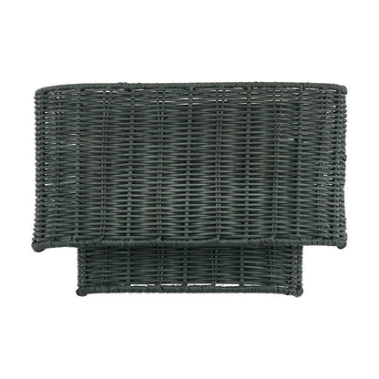 Livex Weavington 2Lt ADA 12"W Sconce, Nickel/Hand-Woven Charred Gray