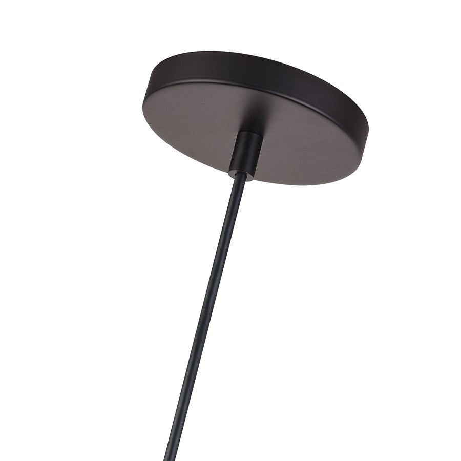 Livex Twinewell 1Lt Mini Pendant, Bronze/Beige On Top of Clear Glass