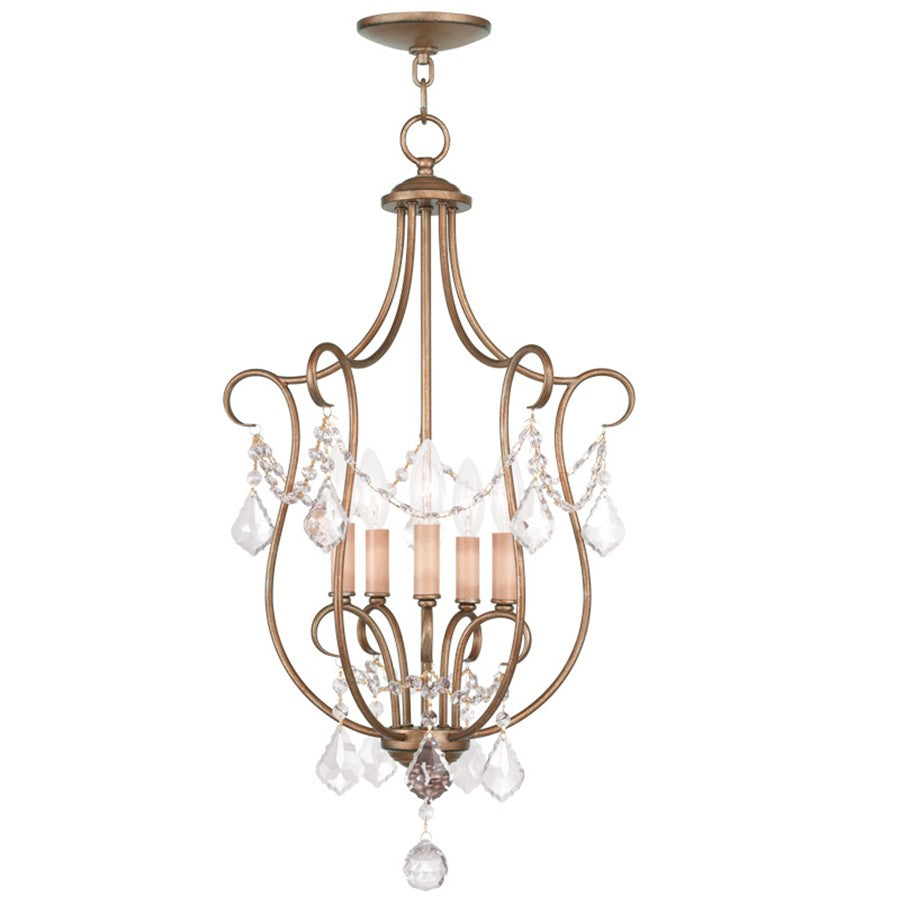Livex Lighting Chesterfield Foyer in Antique Gold Leaf