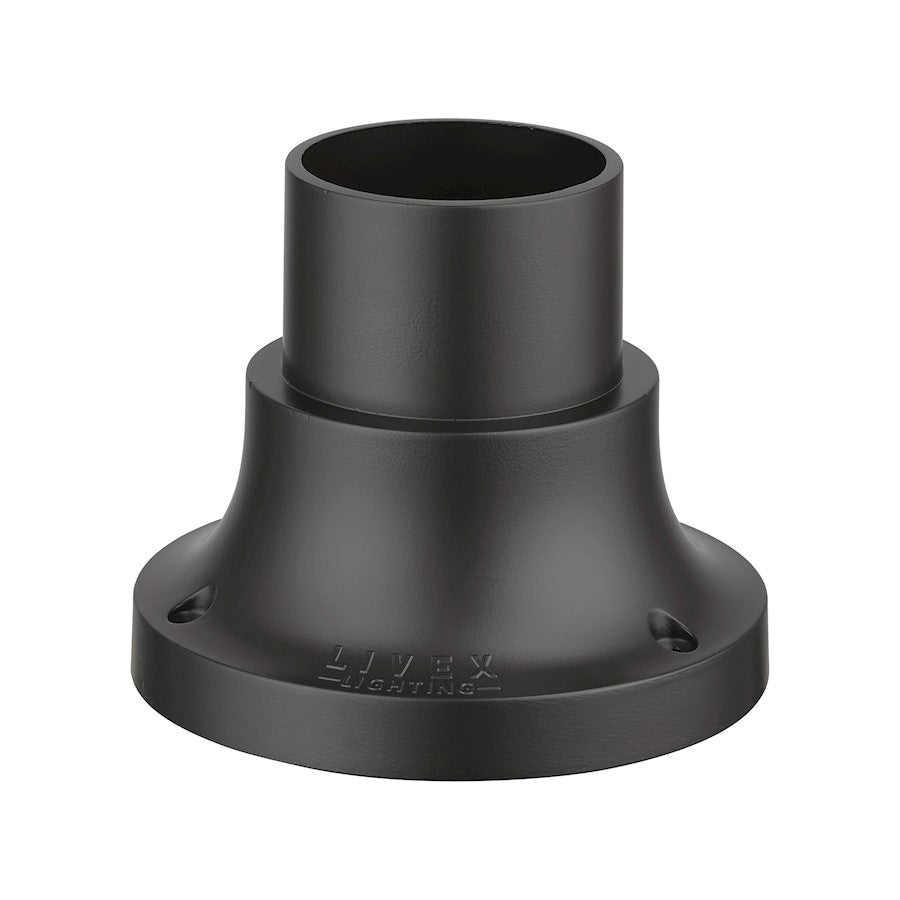 Livex Outdoor Pier Mount Adapter, Bronze
