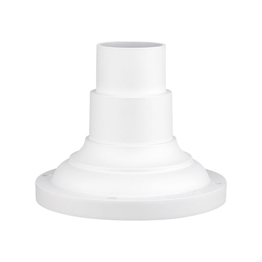Livex Outdoor 8" Pier Mount Adapter, Textured White