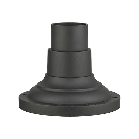 Livex Outdoor 8" Pier Mount Adapter, Textured Black