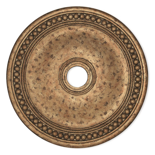 Livex Wingate Ceiling Medallion, Hand Applied European Bronze