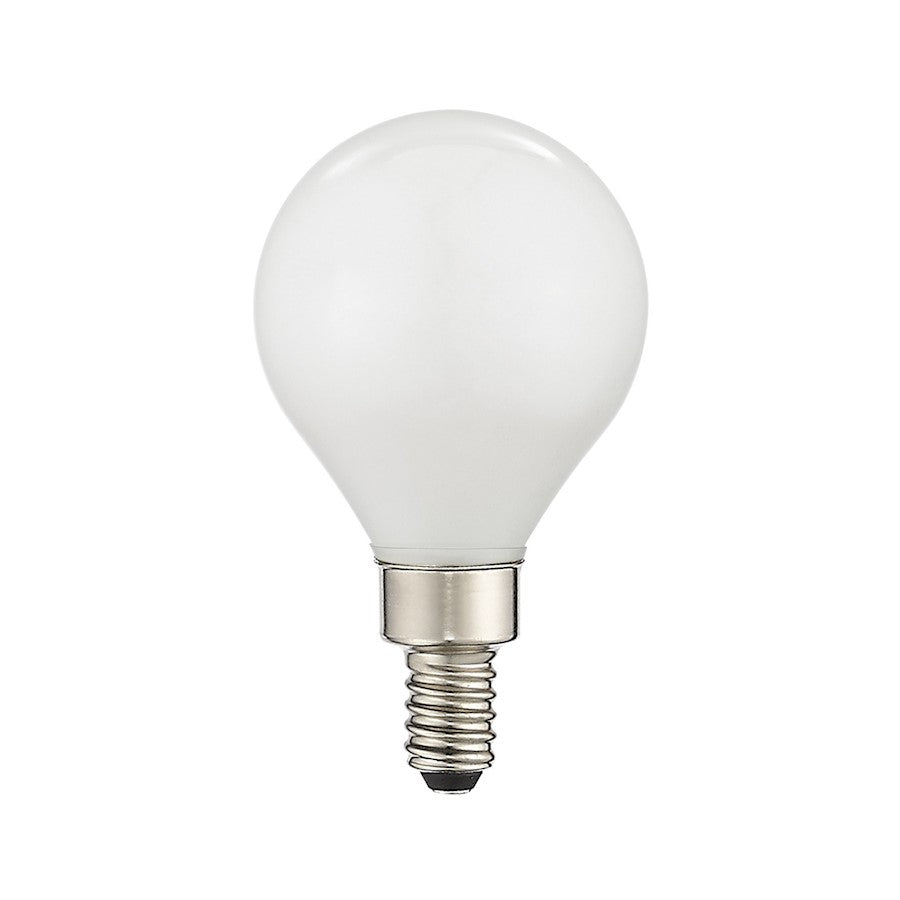 Livex Pack of 10, G16.5 Globe Filament LED Bulbs, Soft White Glass