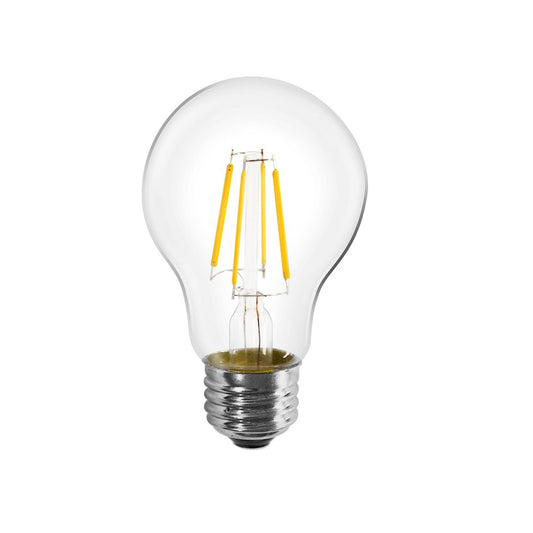 Livex Pack of 60, 3000K A19 Pear Filament LED Bulbs, Clear Glass
