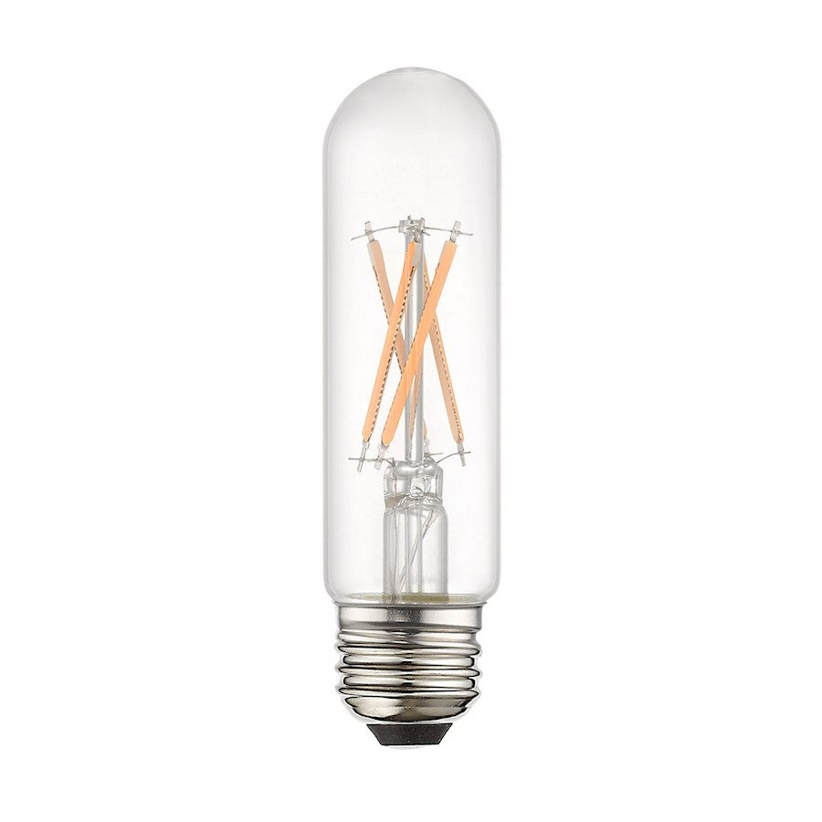 Livex Pack of 10, 4.5W, 3000K, T10 Tube Filament LED Bulbs, Clear