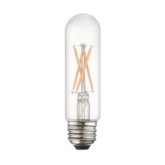 Livex Pack of 10, 4.5W, 3000K, T10 Tube Filament LED Bulbs, Clear