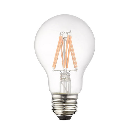 Livex Pack of 10, 3000K, 7.7W, A19 Pear Filament LED Bulbs, Clear