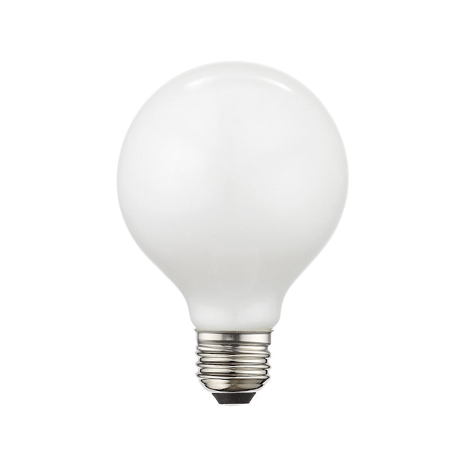 Livex Pack of 10, 7.7W, G25 Globe Filament LED Bulbs, Soft White