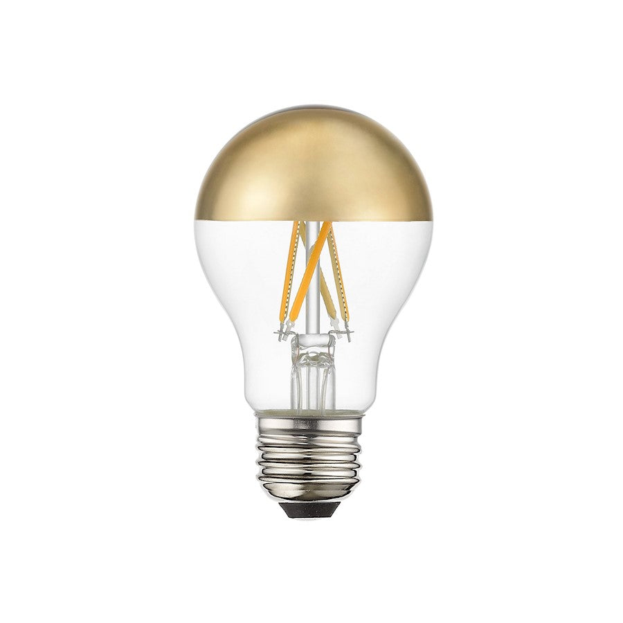 Livex Pack of 60, 7.7W, A19 Pear Filament LED Bulbs, Gold Top Clear