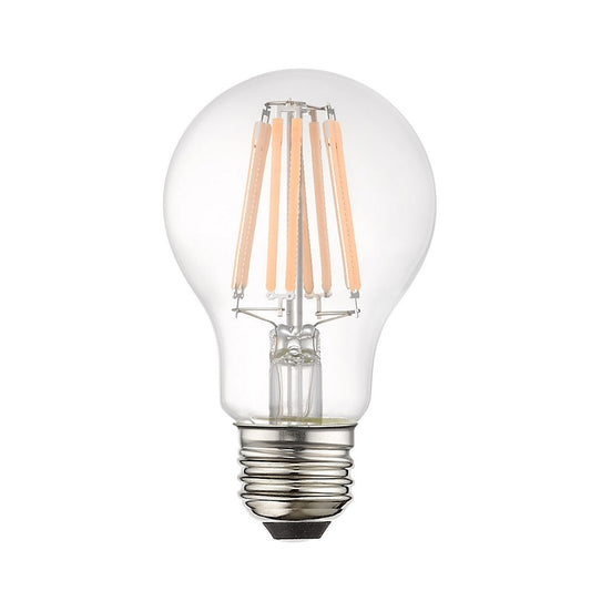 Livex Pack of 60, 8.5W, A19 Pear Filament LED Bulbs, Clear Glass