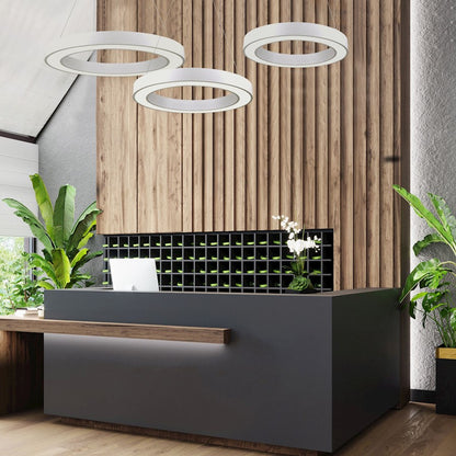 LED Pendant, Matte White