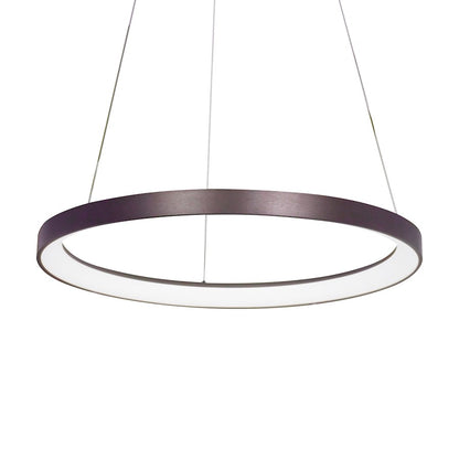 LED Pendant, Brushed Brown Gold