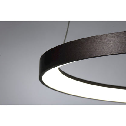 LED Pendant, Brushed Brown Gold